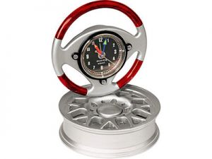 Часы в виде руля на автомобильном диске ― Интернет Магазин Дворец Подарков