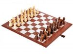 Игральный набор «Маэстро» в кожаном кейсе: шахматы, нарды, криббэдж, кости